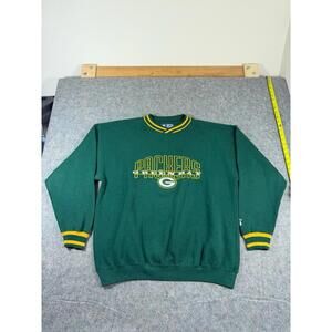 Vintage Starter Green Bay Packers Crewneck Sweatshirt Mens Size XL Embroidered